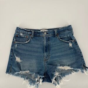 Abercrombie & Fitch Distressed Blue Jean Shorts Size 31